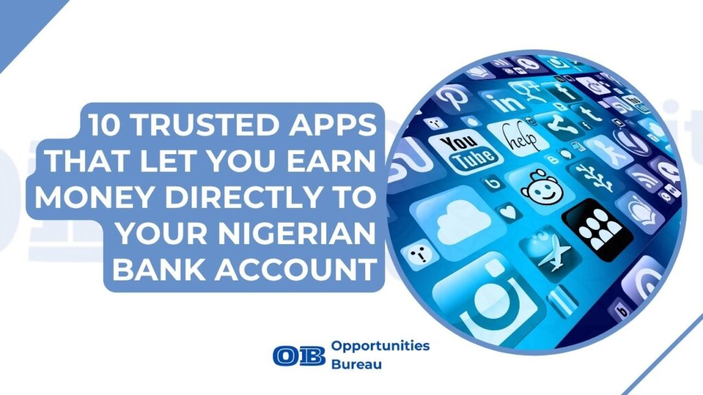 earn money directly to your bank account app